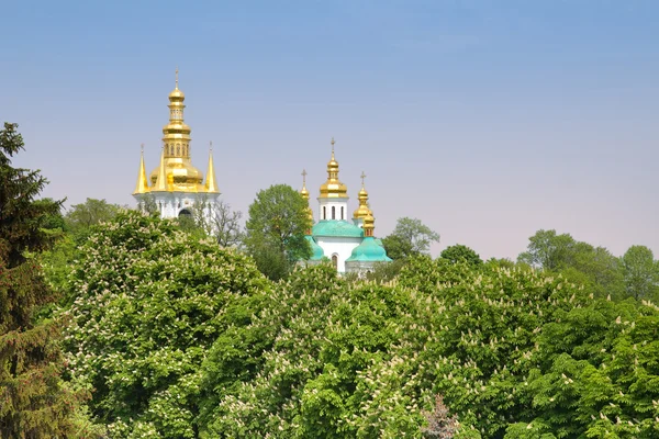 Kubbeler, kiev pechersk lavra, Kiev, Ukrayna — Stok fotoğraf