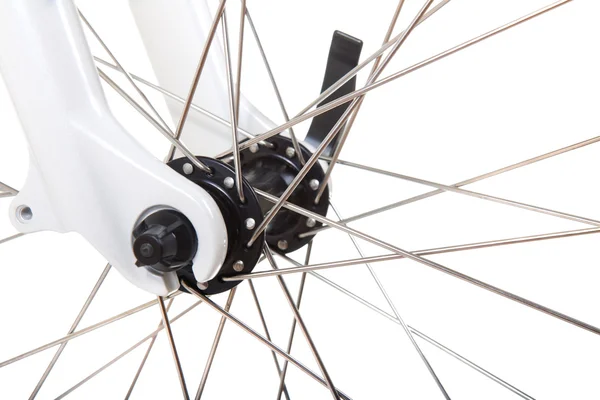 Ekrarna på cykelhjul isolerade — Stockfoto