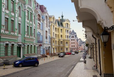 Vozdvizhenskaya sokak Kiev, Ukrayna.