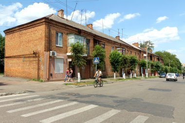 Ukrayna berdichev şehrin merkezine eski sokak