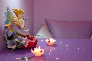 Manicure room in a modern beauty salon