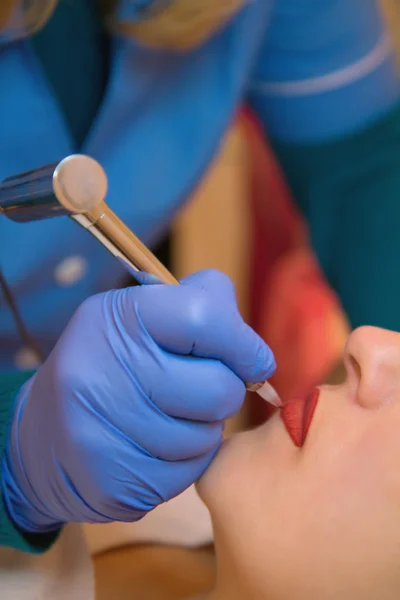 Maquillaje permanente (tatuaje ) — Foto de Stock