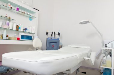 kozmetik kliniğinde ekipmanları