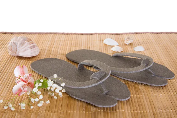 Otel veya Spa flip flop — Stok fotoğraf