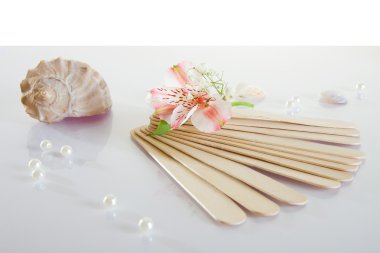 Doktorun ahşap dil depressor