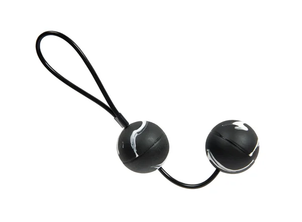 Black and white vaginal balls — Stock Photo, Image