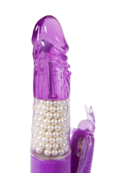 Purple hi-tech vibrator with rabbit — Stock Photo, Image