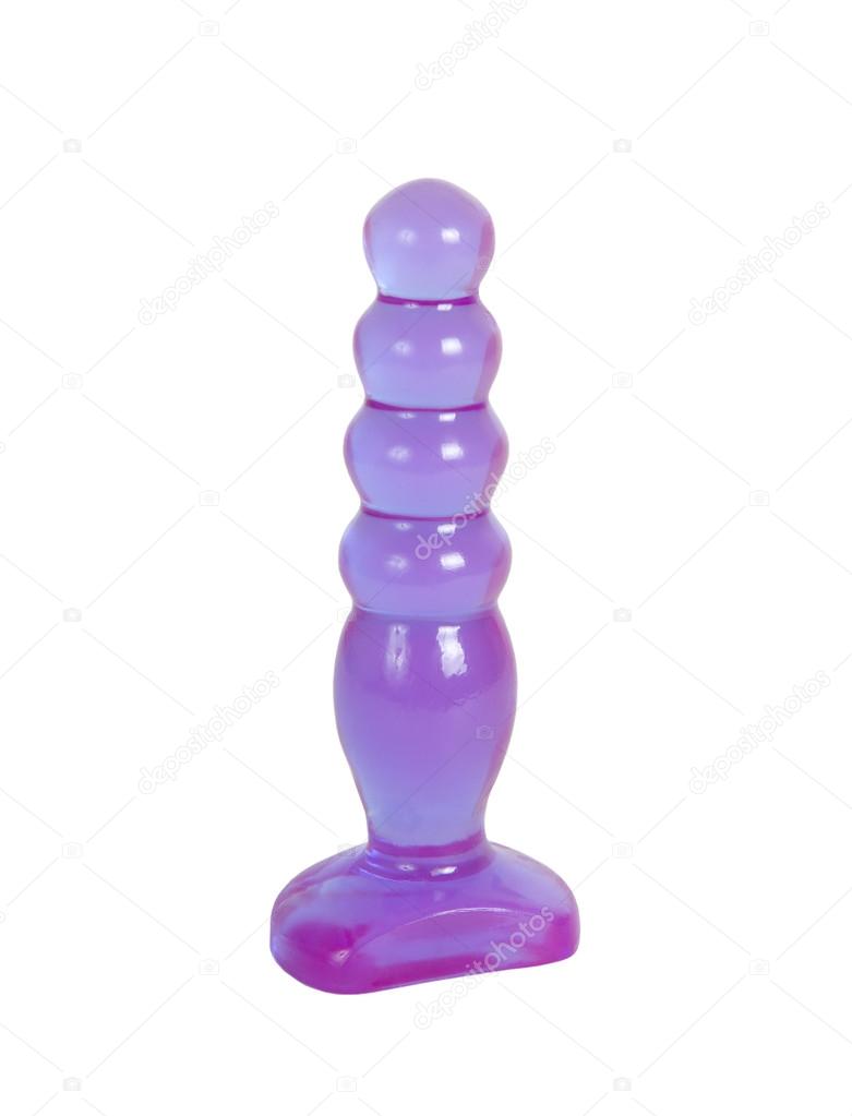 Purple butt plug sex toy