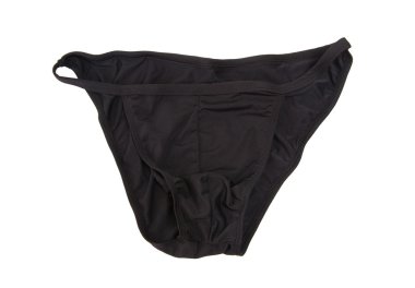 Siyah adamın bikini izole