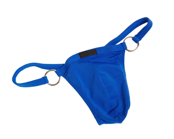 Niebieskie bikini stringi męskie — Zdjęcie stockowe