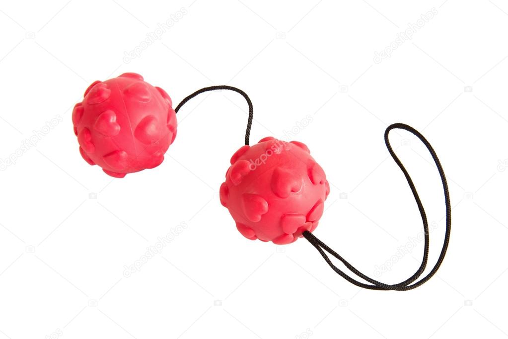 Sex toy for woman - red vaginal balls