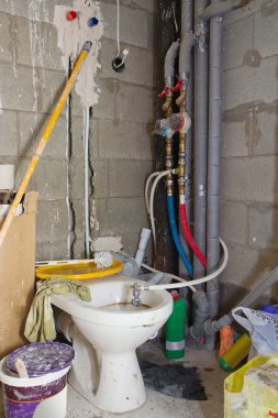 tuvalet yenileme sırasında