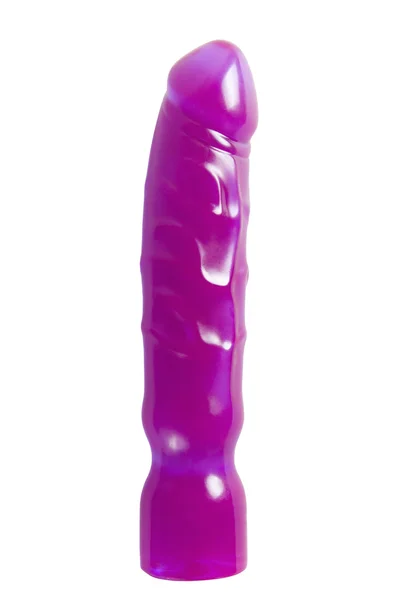 Izole seks oyuncak - mor yapay penis — Stok fotoğraf