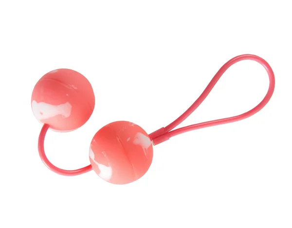 Bolas vaginais rosa e branca — Fotografia de Stock