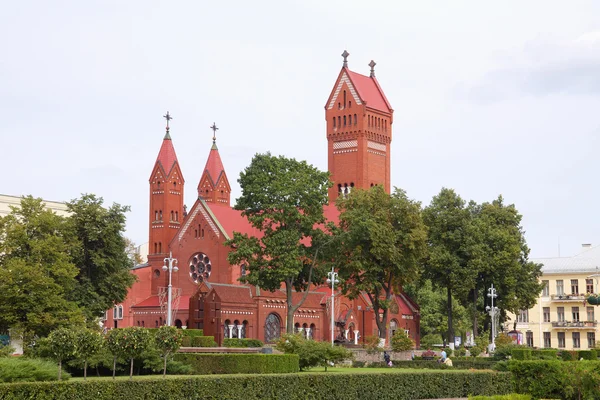 Červená kaple v Minsku, Bělorusko — Stock fotografie
