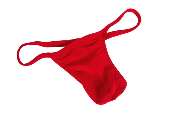 Roter String-Bikini — Stockfoto