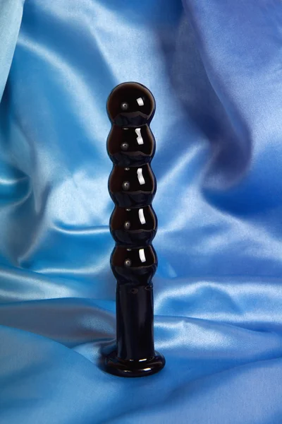 Preto bunda plug Sexo brinquedo feito de vidro — Fotografia de Stock