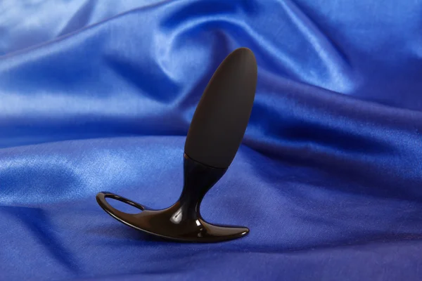 Black butt plug sex toy — Stock Photo, Image