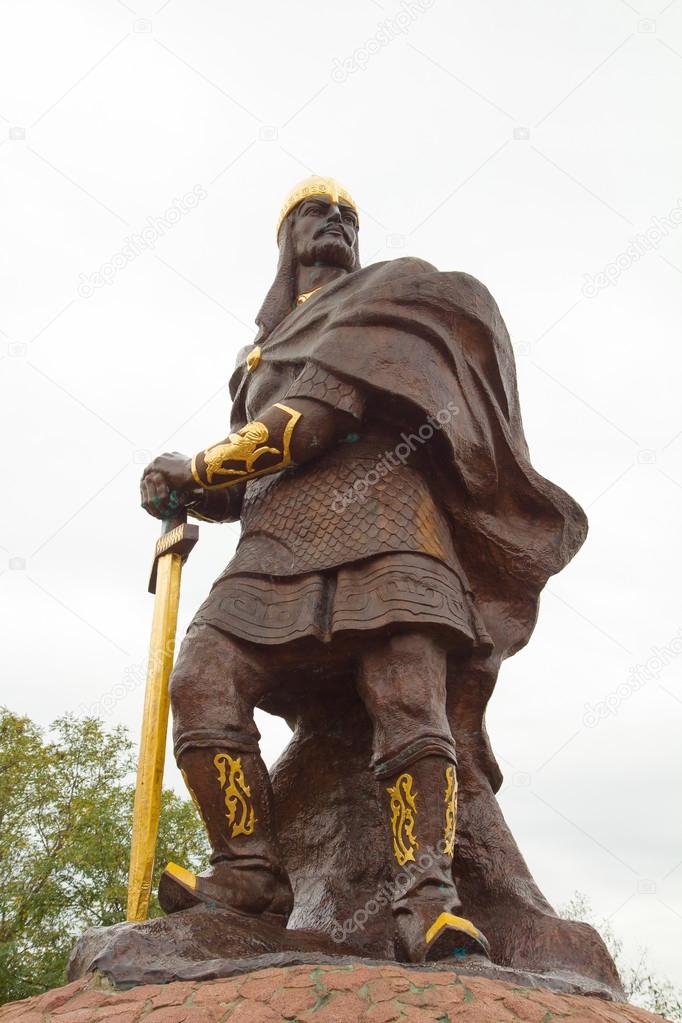 prince Mal sculpture - hero of russian epic