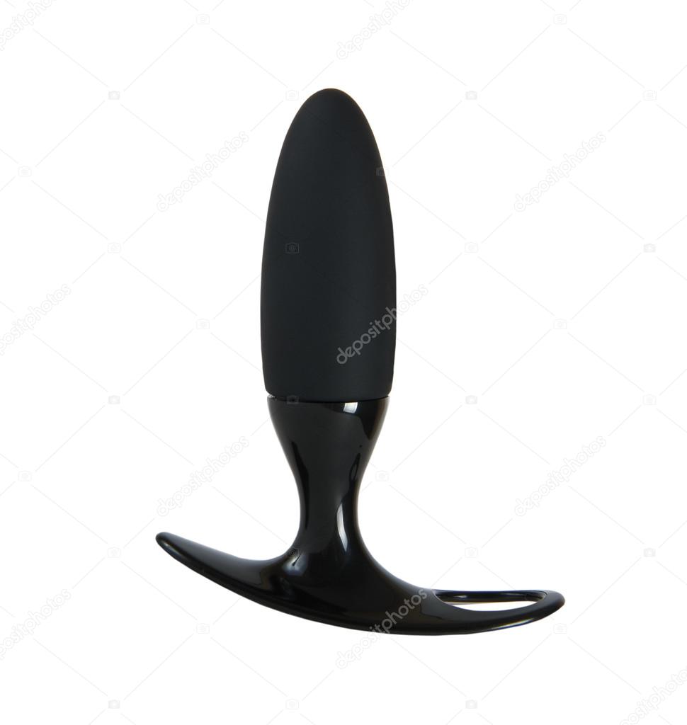 Black butt plug sex toy