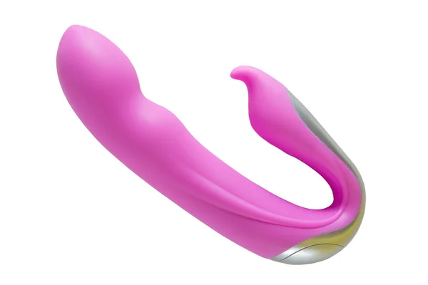 Pembe seks oyuncak üzerinde beyaz izole — Stok fotoğraf