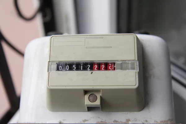 Old residental meter for natural gas — Stock Photo, Image