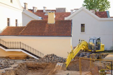 yenileme çalışmaları eski yard. Minsk, Beyaz Rusya