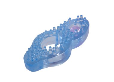 Mavi halka izole penis ereksiyon için
