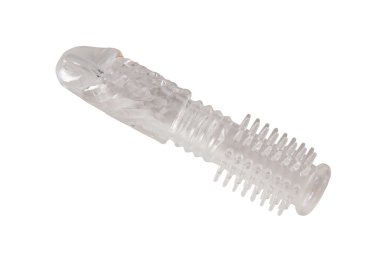 Transparent extender for penis clipart