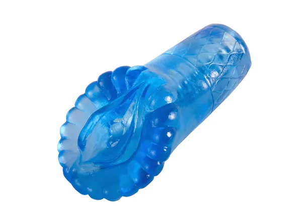 Blue sex toy for man isolated — Stock Photo, Image