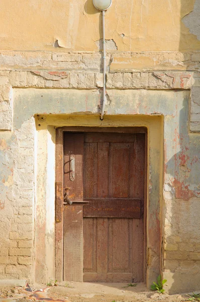 Vieux cadre de porte en bois — Photo