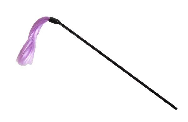 Púrpura fetiche látigo en blanco — Foto de Stock