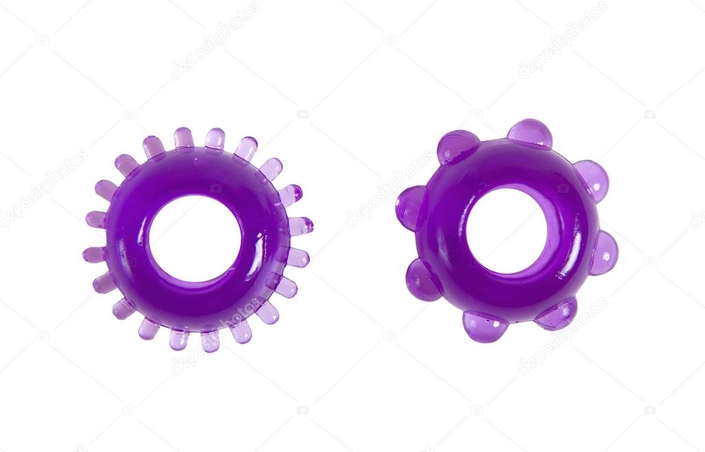 Purple rings for penis erection