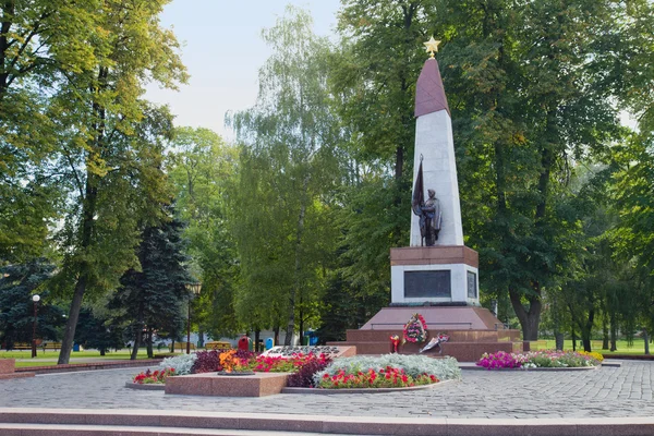 Sovyet anma töreninde grodno, belarus — Stok fotoğraf