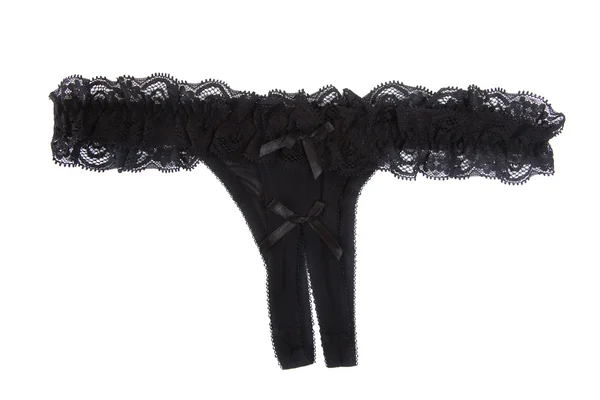 Black women sexy lace panties — Stock Photo, Image