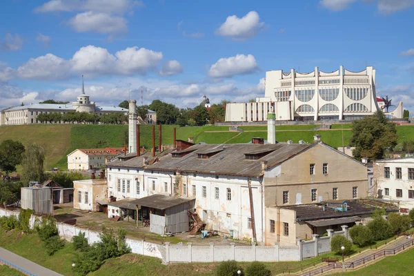 古い工業用グロッドノ、ベラルーシの建物 — ストック写真
