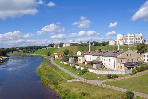 Вид на город в Гродно, Беларусь — стоковое фото