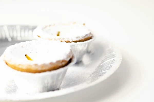 蛋黄酱馅饼 富含蛋黄酱的短皮糕点 传统糖果 — 图库照片