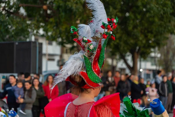 Cartagena España Marzo 2019 Colorido Desfile Carnaval Organizado Por Los — Foto de Stock