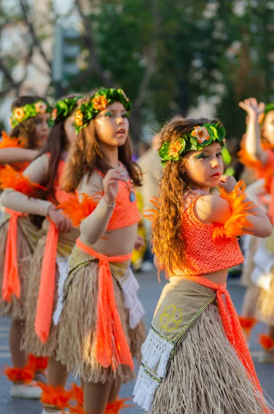 Cartagena Spain March 2019 Colorful Carnival Parade Organized Inhabitants Famous — Stock Photo, Image