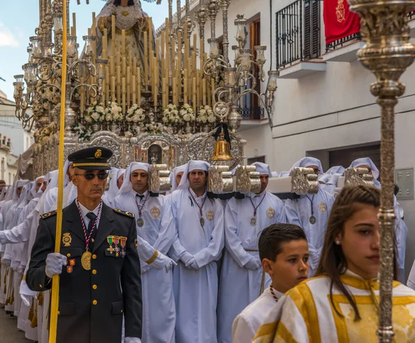 Procession People Holy Week — Stock Photo, Image