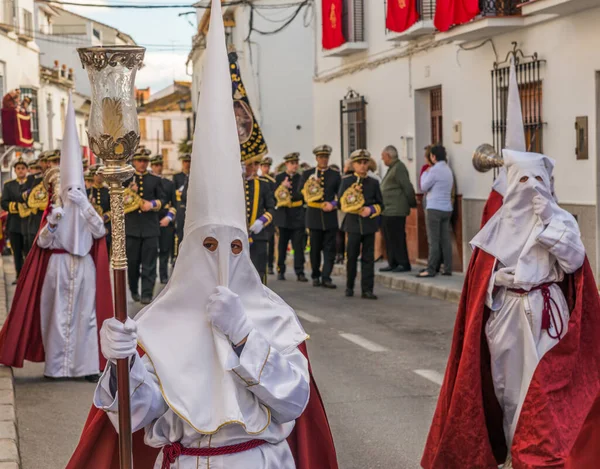 Processione Della Gente Nella Settimana Santa — Foto Stock