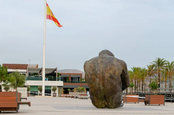 Cartagena Spanien September 2022 Statue Bronze Stellt Die Figur Eines — Stockfoto
