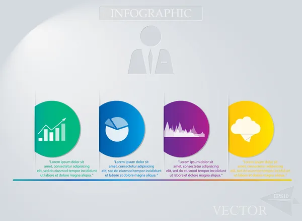 Desenho infográfico abstrato-ilustração vetorial — Vetor de Stock