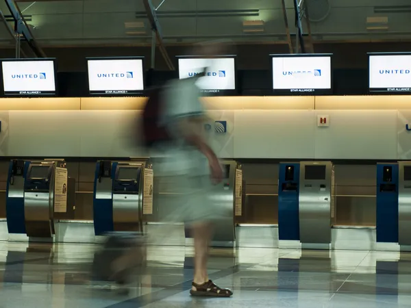 Luchthaven rush — Stockfoto