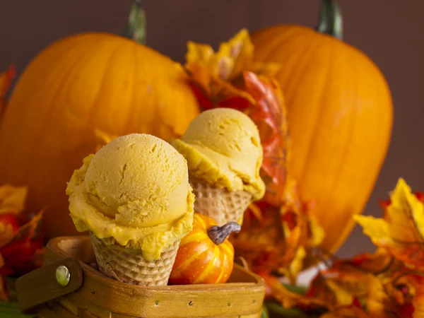 Gelato de abóbora — Fotografia de Stock