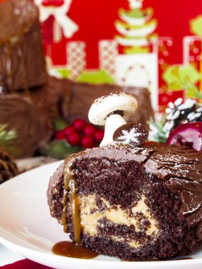 Yule log kek