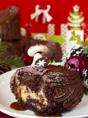 Yule log kek