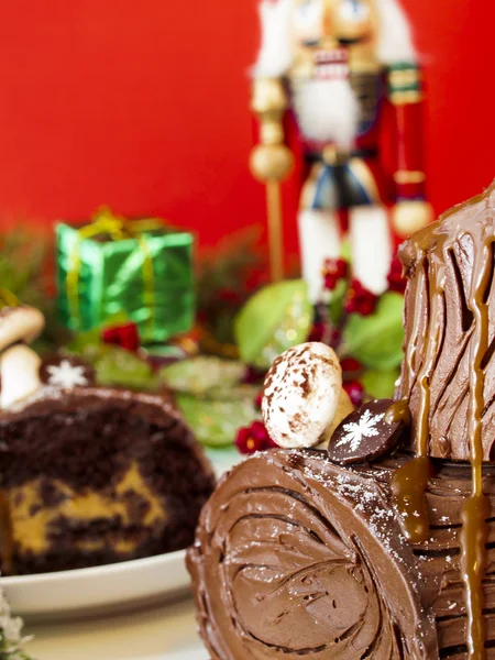 Yule Log Cake — Stock Photo, Image