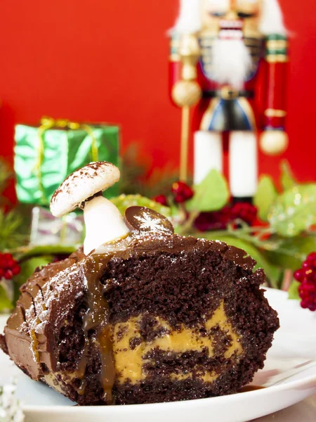 Yule Log Cake — Stock Photo, Image